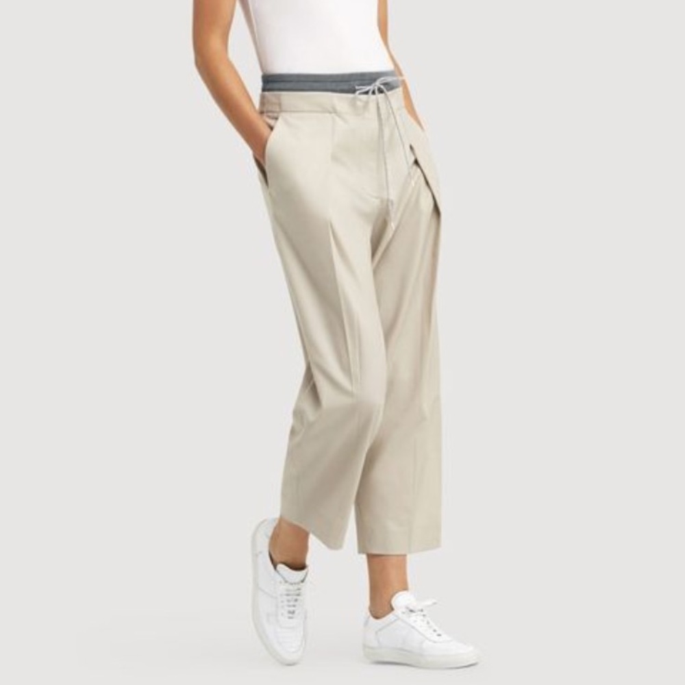 Kit and Ace Beige and Gray Women's Trousers